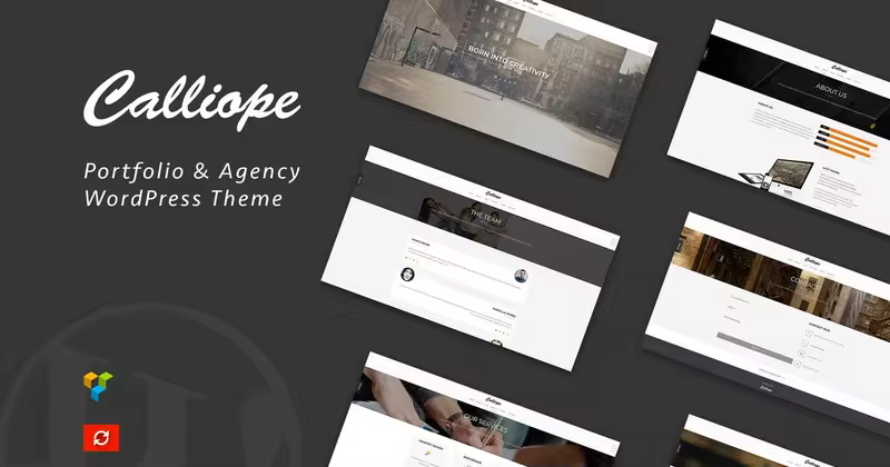 现代创意代理服务企业网站WordPress主题模板 Calliope – Portfolio & Agency WordPress Theme
