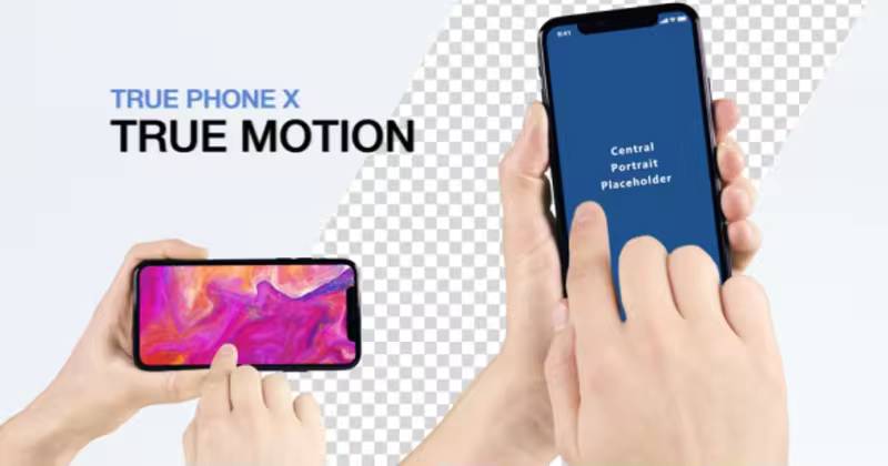 手机促销活动App细节展示AE特效模板 Phone X App Promo