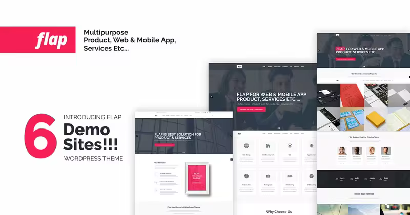 多用途企业建站WordPress企业主题模板 FLAP – Corporate Business WordPress Theme