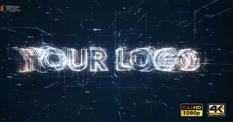 高科技复杂数字代码视频AE素材 Digital Code Intro