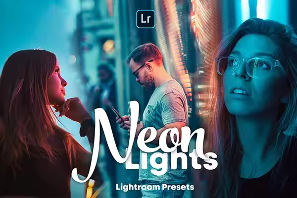 霓虹灯效果的Lightroom预设 Neon Lights – Lightroom Presets [lrtemplate]