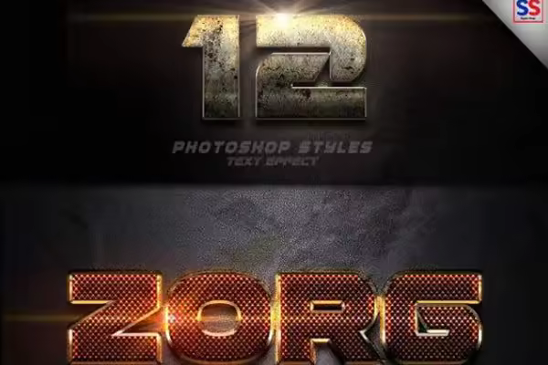 12种Photoshop文本效果Vol 8下载