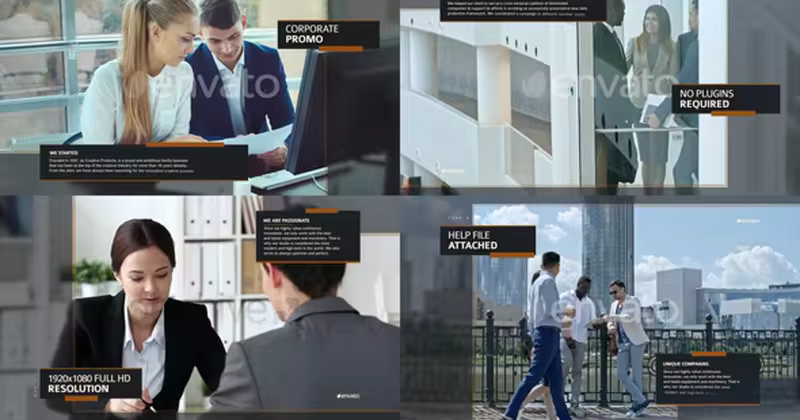 极简主义企业宣传推广视频AE模板 Minimal Corporate Promo