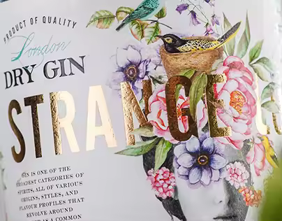 Dry Gin Label Design – Strange Luve