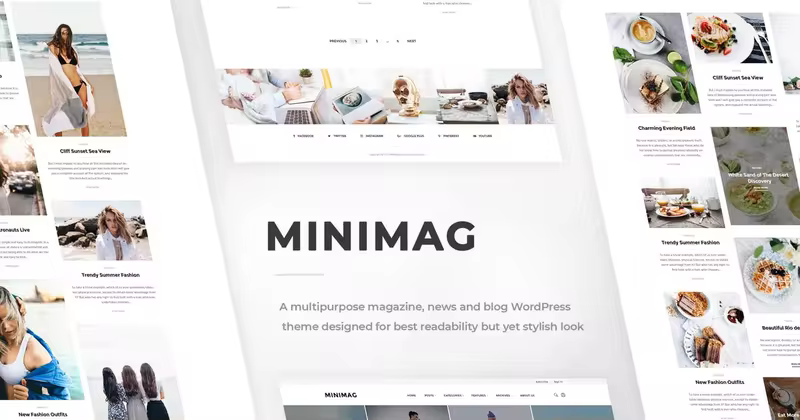 杂志&博客图片网站WordPress主题模板 MiniMag – Magazine and Blog WordPress Theme