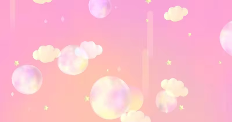梦幻粉色泡沫背景视频素材 Pastel Pink Bubbles