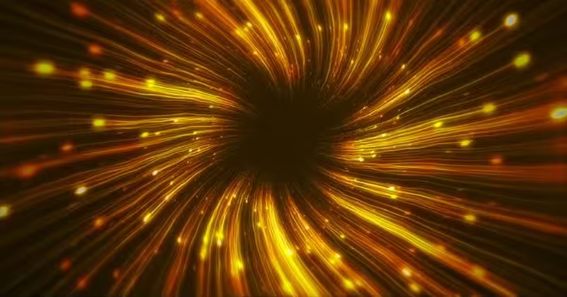 黄金旋流循环高清背景视频素材 Gold Swirl Loop