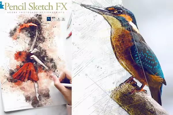 动画铅笔素描FX – Photoshop附加组件