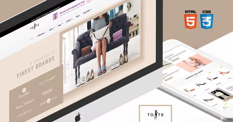服饰鞋包网上商城WordPress电商主题模板 Tote – WordPress WooCommerce Theme