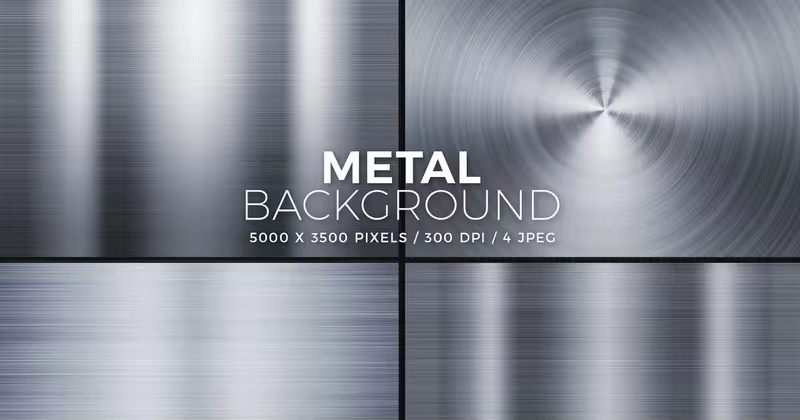 超高清金属质感背景图素材 Metal Backgrounds