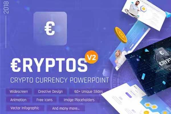 现代专业的加密货币PowerPoint演示模板