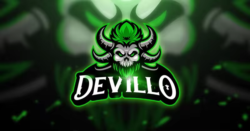 魔鬼电子竞技Logo&队徽设计模板 Devil – Mascot & Esport Logo