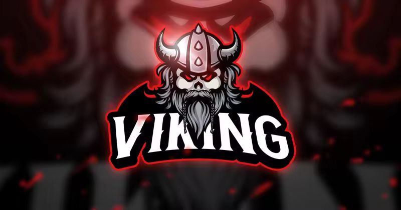 维京人电子竞技Logo&队徽设计模板 Viking – Mascot & Esport Logo