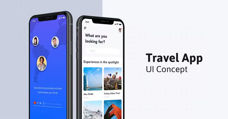 旅游App用户服务中心界面UI设计套件 Travel Booking App
