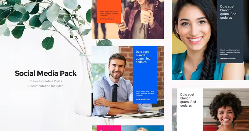 社交媒体平台品牌广告Banner图设计模板v33 Social Media Banners – Vol33