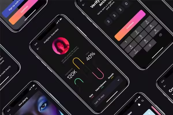 小咖下午茶：酷炫的音乐APP UI KIT套装下载