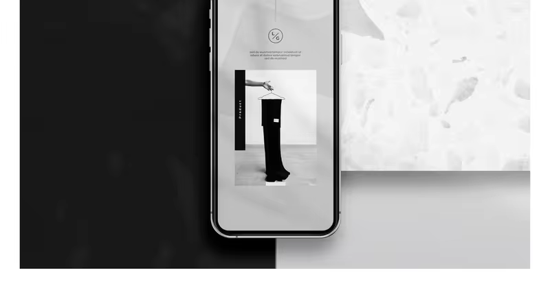潮流时尚Instagram社交媒体品牌故事促销推广模板v1