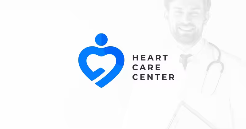 心脏与保健医院医疗主题Logo设计模板 Heart & Health Care – Medical Logo Template
