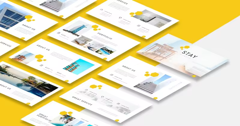 酒店业务介绍谷歌幻灯片演示模板 Stay – Hotel Google Slides Presentation Template