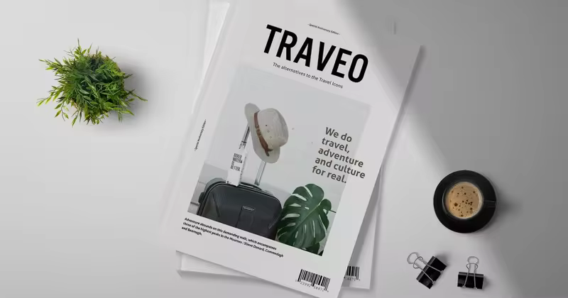 企业/品牌/工作室宣传杂志设计模板 Traveo – Magazine Template