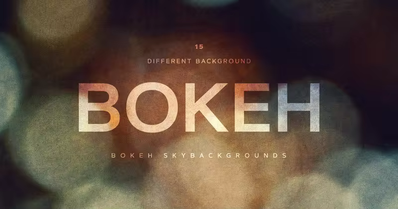 复古散景噪点元素背景素材 Bokeh Grunge Backgrounds