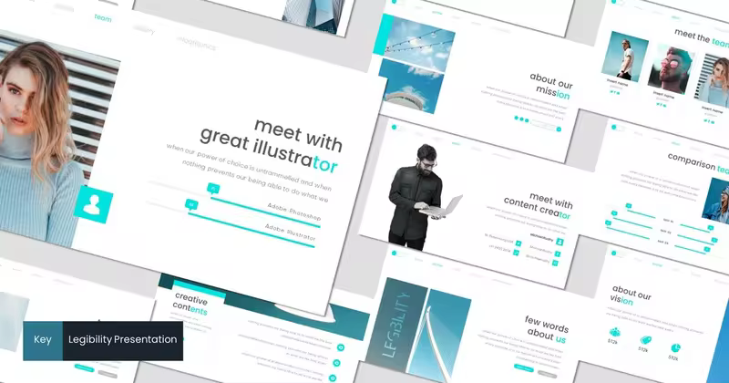 极简元素摄影主题Keynote幻灯片设计模板 Legibility – Keynote Template