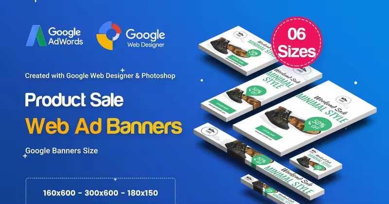 电商单品促销谷歌广告Banner设计模板 C16 – Product Sale Banners HTML5 Ad