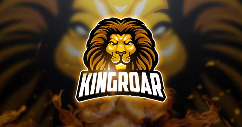 狮子王电子竞技Logo&队徽设计模板 Kingroar – Mascot & Esport Logo