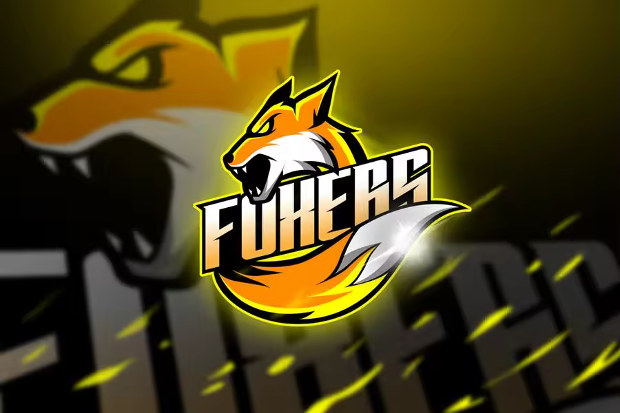 狐狸电子竞技战队队徽Logo模板 Foxers – Mascot & Logo Esport