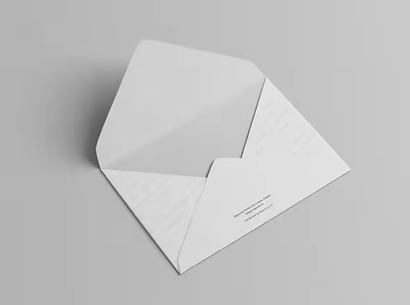 C6信封外观设计样机模板 C6 Envelope Mockup