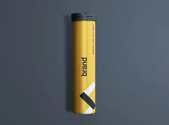 泡腾片外包装设计效果图样机 Effervescent Tablets Mockup