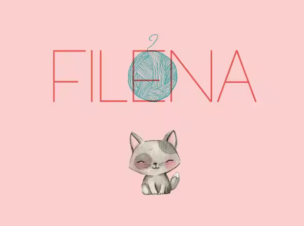 有趣细线系列英文无衬线字体素材 Filena Simple Sans Serif Font