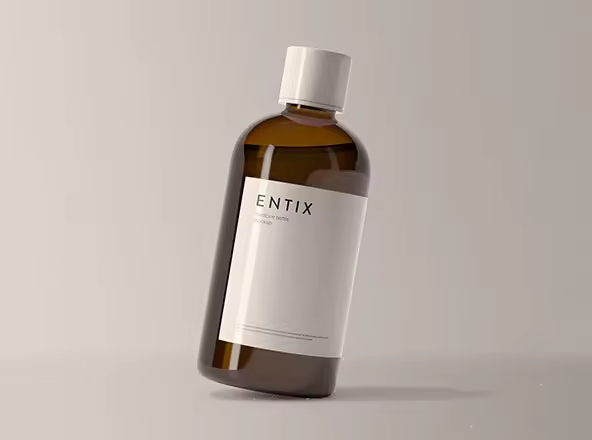 药水瓶药品包装外观设计样机PSD模板 Medicine Bottle Mockup