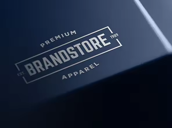 金属品牌Logo标志设计效果图样机 Metal Branding Logo Mockup