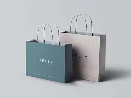 品牌商店购物纸袋设计效果图样机PSD模板 Paper Shopping Bag Mockup (PSD)