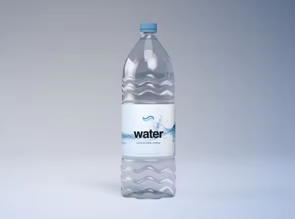 纯净水/矿泉水瓶外观设计图样机模板 Plastic Water Bottle Mockup