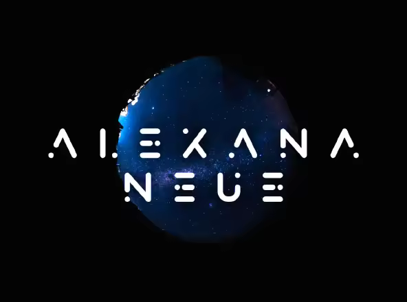 极简风格化宇宙星空装饰字体 Alexana Neue Typeface