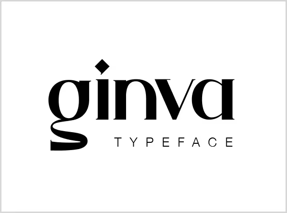 自由优雅的小写衬线字体英文素材 Ginva Font