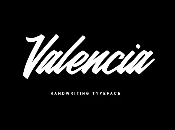 美食菜单餐馆报价手写字体设计 Valencia Calligraphy Typeface
