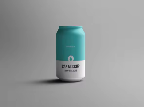啤酒/饮料易拉罐外观设计PSD样机模板 Psd Can Mockup