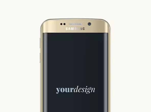 三星Galaxy S6 Edge实体手机样机 Samsung Galaxy S6 Edge Mockup