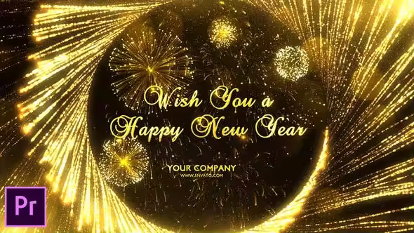 金光闪闪粒子动画效果2020年新年倒计时PR视频模板 New Year Countdown 2020 – Premiere Pro