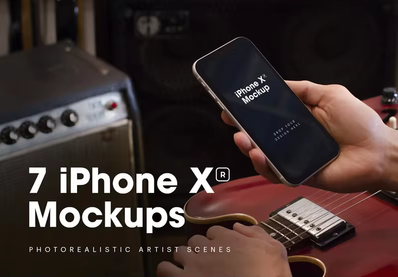 小咖下午茶：高端场景的 7 iPhone XR 手机样机下载[PSD]