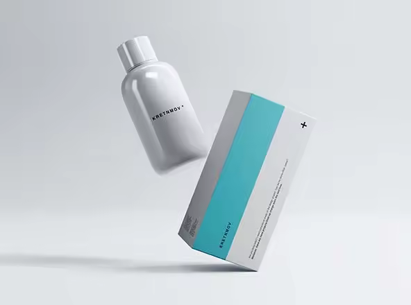 药瓶&药品包装纸盒外观设计展示样机 Medical Packaging Mockup