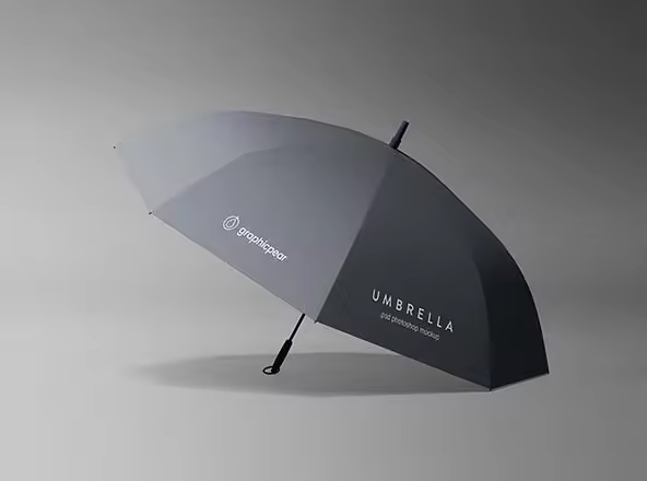 品牌定制雨伞太阳伞外观设计样机模板 Simple Umbrella Mockup