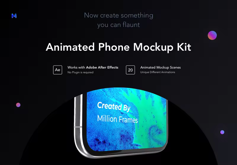 小咖下午茶：适用于After Effects的20个动画iPhone手机样机场景素材