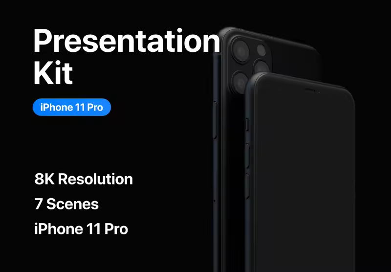 小咖下午茶：7个场景iPhone 11 Pro样机演示套件