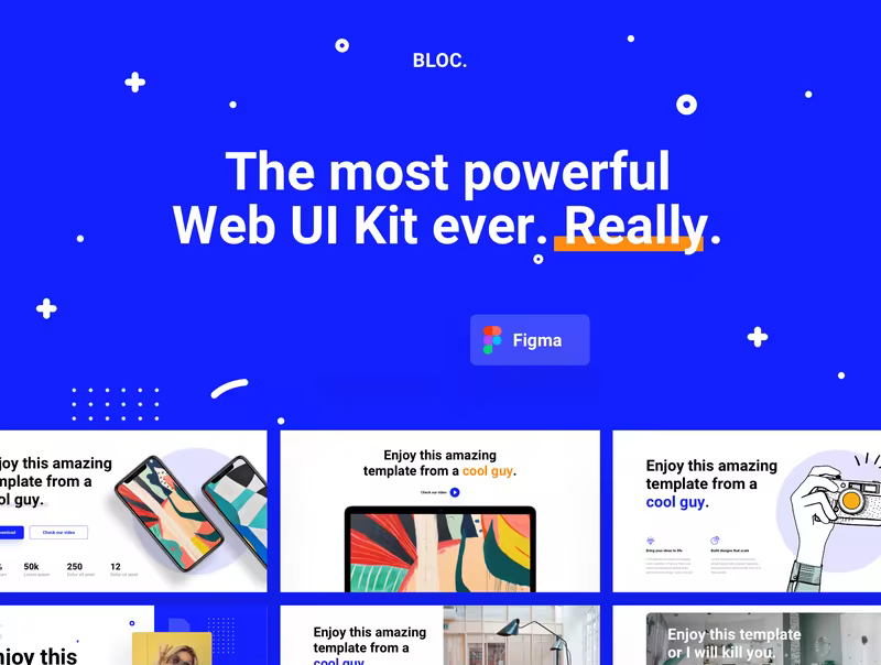 小咖下午茶：现代时尚多用途的网站设计Web UI套件[fig]