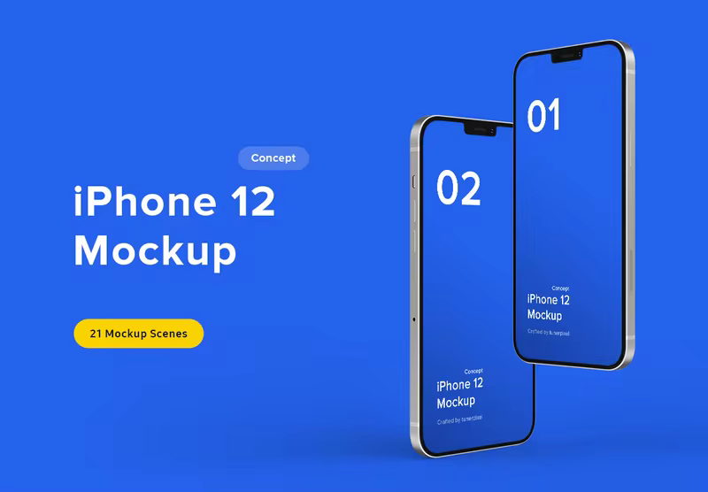 小咖下午茶：高分辨率的苹果iPhone 12样机（21个场景）