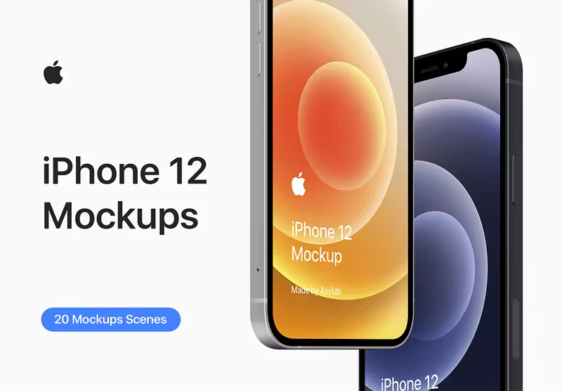 小咖下午茶：iPhone 12-20个样机场景合集[3.07GB]